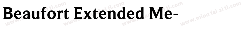 Beaufort Extended Me字体转换